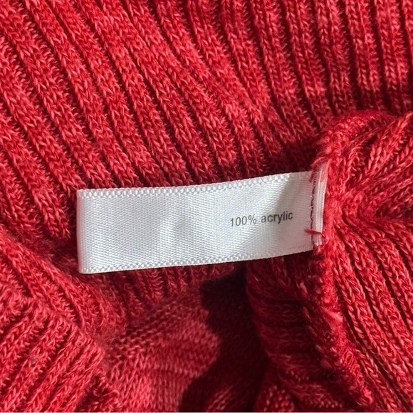 Vintage Y2K Fashion Bug Heather Red Flowy Sleeve Blouse Top Women’s Size M - Picture 9 of 11